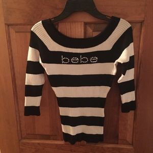 Bebe crystal embellished sweater